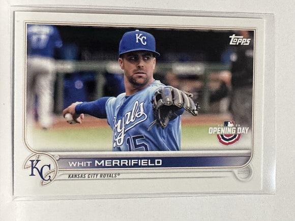 #81 Whit Merrifield Kansas City Royals 2022 Topps Opening Day Baseball Card