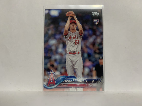 #322 Parker Bridwell Rookie Los Angeles Angels 2018 Topps Series 1 Baseball Card NZA