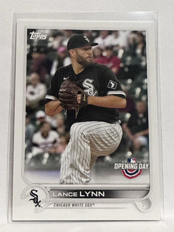 #192 Lance Lynn Chicago White Sox 2022 Topps Opening Day Baseball Card