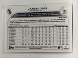 #192 Lance Lynn Chicago White Sox 2022 Topps Opening Day Baseball Card