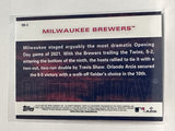 #OD-3 Opening Day Milwaukee Brewers 2022 Topps Opening Day Baseball Card