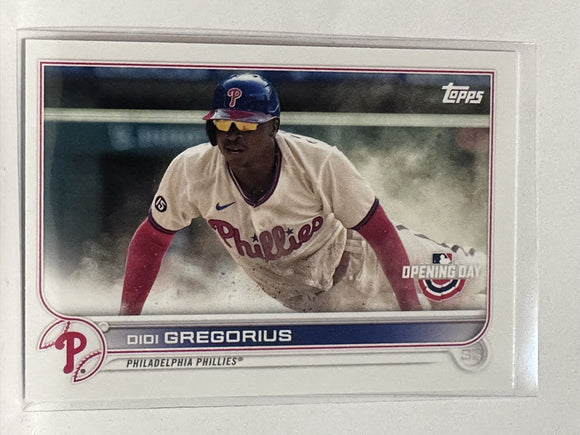 #46 Didi Gregorius Philadelphia Phillies 2022 Topps Opening Day Baseball Card