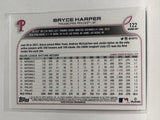 #122 Bryce Harper Philadelphia Phillies 2022 Topps Opening Day Baseball Card