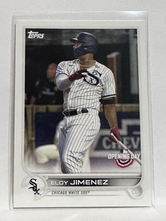 #76 Eloy Jimenez Chicago White Sox 2022 Topps Opening Day Baseball Card
