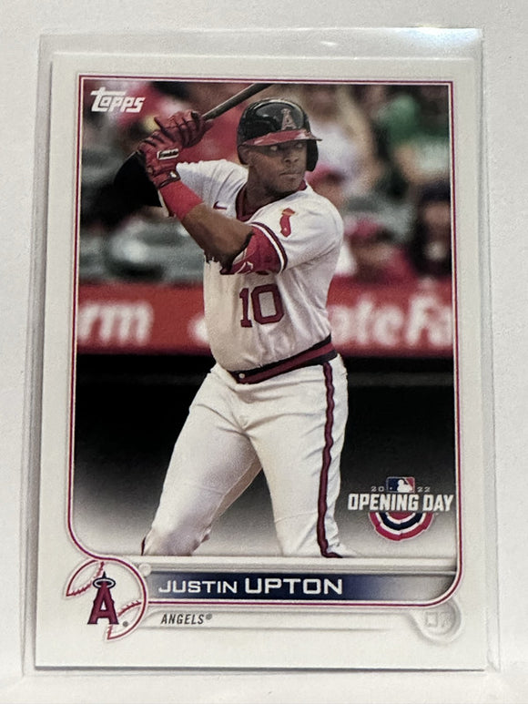 #139 Justin Upton Los Angeles Angels 2022 Topps Opening Day Baseball Card