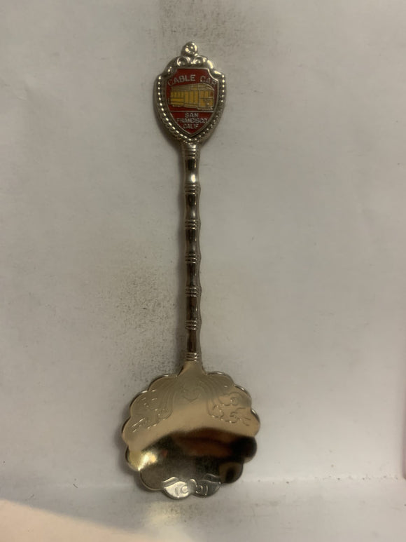 Cable Car San Francisco California Souvenir Spoon