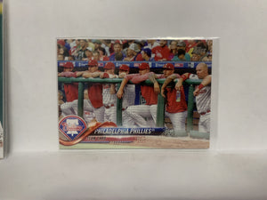 #339 Team Card Philadelphia Phillies 2018 Topps Series 1 Baseball Card NZB