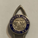 Diamond Jubilee Trail BC 1907 1976 Collectable Souvenir Spoon CP