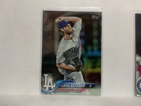 #350 Clayton Kershaw Los Angeles Dodgers 2018 Topps Series 1 Baseball Card NZB