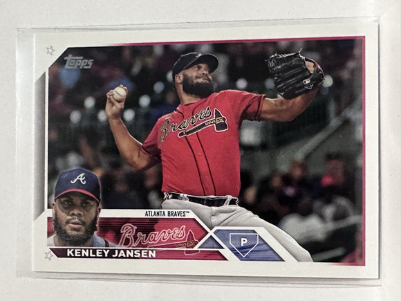 #30 Kenley Jansen Atlanta Braves 2023 Topps Series One Baseball Card