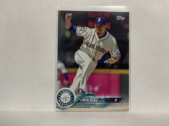 #321 Edwin Diaz Seattle Mariners 2018 Topps Series 1 Baseball Card NZB