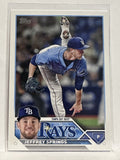 #12 Jeffrey Springs Tampa Bay Rays 2023 Topps Series One Baseball Card