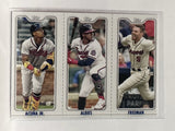 #TPC 2 Freeman Albies Acuna Jr Atlanta Braves 2022 Topps Opening Day Baseball Card