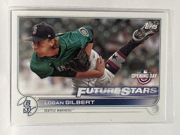 #17 Logan Gilbert Seattle Mariners 2022 Topps Opening Day Baseball Card
