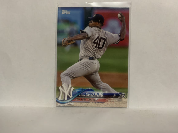 #303 Luis Severino New York Yankees 2018 Topps Series 1 Baseball Card NZC