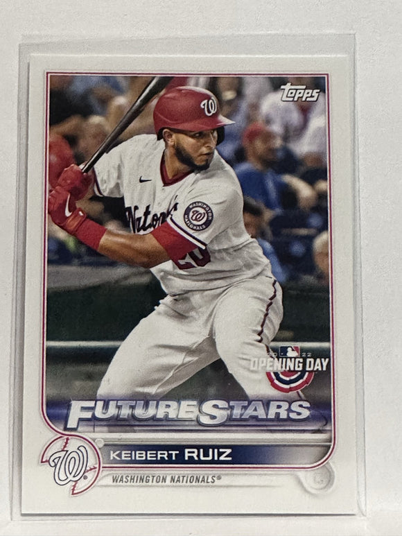 #14 Keibert Ruiz Washington Nationals 2022 Topps Opening Day Baseball Card