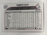 #14 Keibert Ruiz Washington Nationals 2022 Topps Opening Day Baseball Card