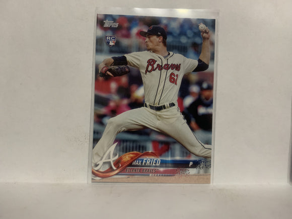 #316 Max Fried Rookie Atlanta Braves VA 2018 Topps Series 1 Baseball Card NZC