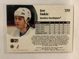 #199 Joe Sakic Quebec Nordiques 1991-92 Pro Set Hockey Card