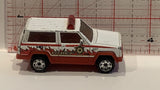 White Fire Chief Jeep Cherokee Matchbox Toy Diecast Car