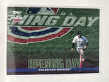 #OD-6 Opening Day Colorado Rockies 2022 Topps Opening Day Baseball Card