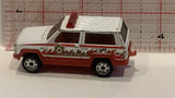 White Fire Chief Jeep Cherokee Matchbox Toy Diecast Car