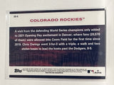 #OD-6 Opening Day Colorado Rockies 2022 Topps Opening Day Baseball Card