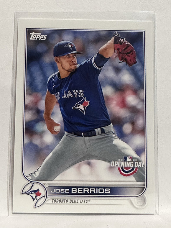 #69 Jose Berrios Toronto Blue Jays 2022 Topps Opening Day Baseball Card