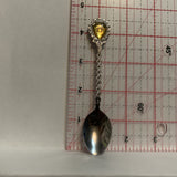 Edmonton Alberta Wild Rose Flower Collectable Souvenir Spoon CQ