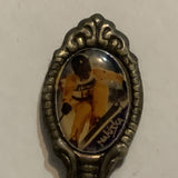 Nakiska Down Hill Skiing Alberta Collectable Souvenir Spoon CQ