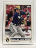 #174 Christian Yelich Milwaukee Brewers 2022 Topps Opening Day Baseball Card