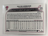 #210 Rhys Hoskins Philadelphia Phillies 2022 Topps Opening Day Baseball Card