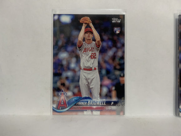 #322 Parker Bridwell Rookie Los Angeles Angels 2018 Topps Series 1 Baseball Card NZC