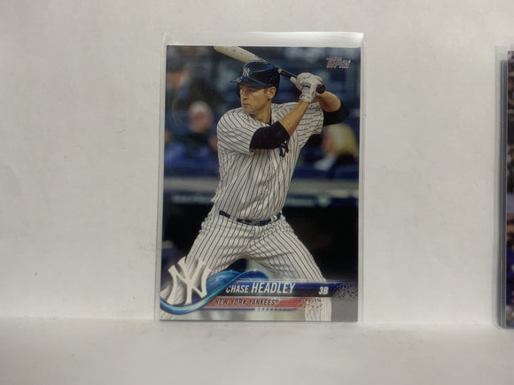 #317 Chase Headley New York Yankees 2018 Topps Series 1 Baseball Card NZC