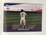 #OD-10 Opening Day Miami Marlins 2022 Topps Opening Day Baseball Card