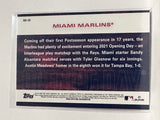 #OD-10 Opening Day Miami Marlins 2022 Topps Opening Day Baseball Card