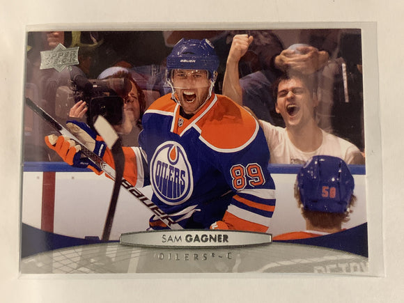 #128 Sam Gagner Edmonton Oilers 2011-12 Upper Deck Series One Hockey Card