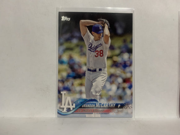 #338 Brendon McCarthy Los Angeles Dodgers 2018 Topps Series 1 Baseball Card NZC