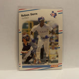 #479 Ruben Sierra  Texas Rangers 1988 Fleer Baseball Card HD