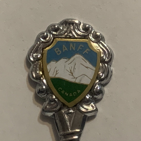Banff Canada Mountains Alberta Collectable Souvenir Spoon CQ