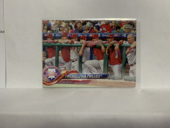 #339 Team Card Philadelphia Phillies 2018 Topps Series 1 Baseball Card NZD