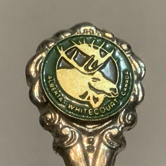 Whitecourt Moose Alberta Canada Collectable Souvenir Spoon CQ