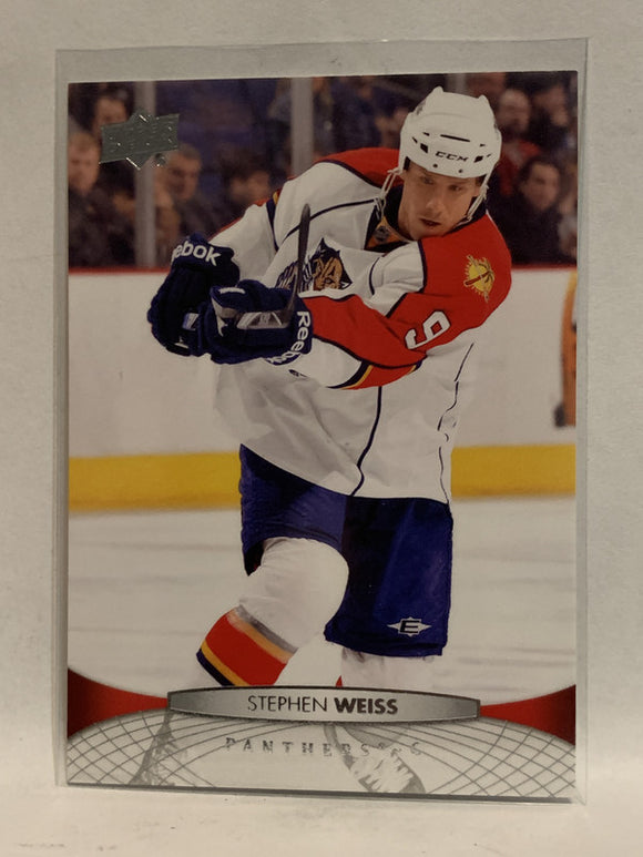 #121 Stephen Weiss Florida Panthers 2011-12 Upper Deck Series One Hockey Card