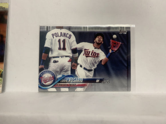 #334 Eddie Rosario Minnesota Twins 2018 Topps Series 1 Baseball Card NZD