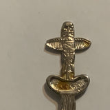 Banff Canada Totem Pole Alberta Collectable Souvenir Spoon CQ