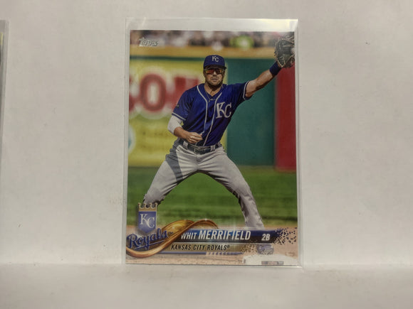 #304 Whit Merrifield Kansas City Royals 2018 Topps Series 1 Baseball Card NZD