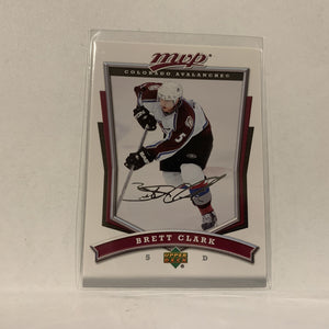 #2 Brett Clark Colorado Avalanche   2007-08 UD MVP Hockey  Card A1A