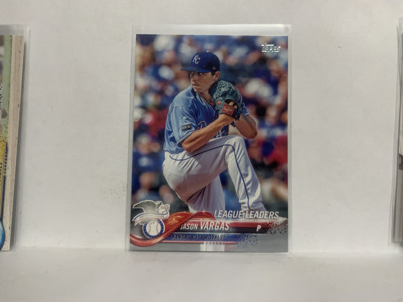 #327 Jason Vargas Kansas City Royals VO 2018 Topps Series 1 Baseball Card NZD