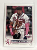 #100 Ronald Acuna Jr Atlanta Braves 2022 Topps Opening Day Baseball Card