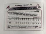 #100 Ronald Acuna Jr Atlanta Braves 2022 Topps Opening Day Baseball Card